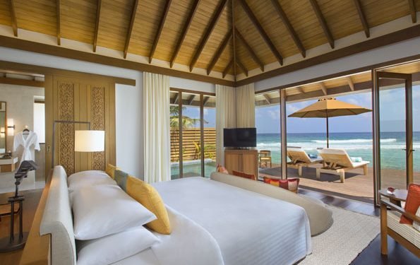 Anantara Veli Maldives Ocean Pool Bungalow Bedroom View G AVM