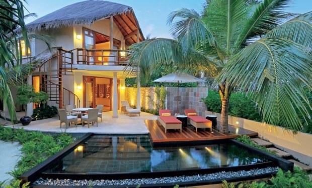 Halaveli maldives double storey beach villa