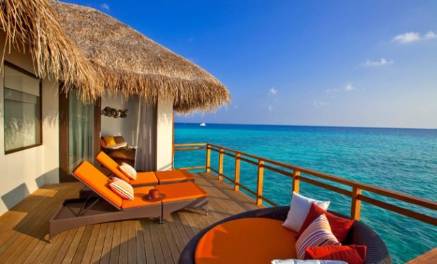 Water villa deck