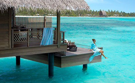 Water villa%20shangri la maldives resort