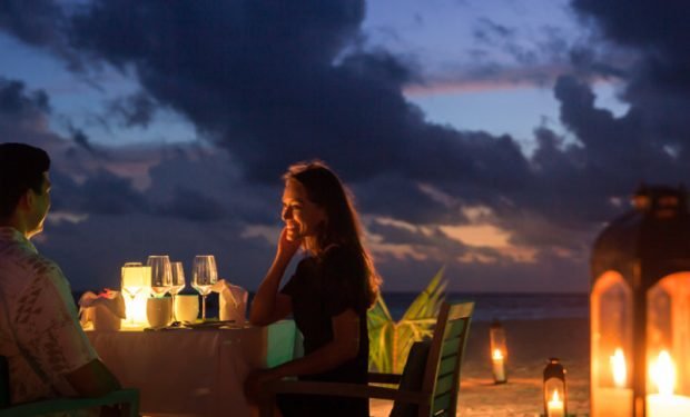 Outrigger konotta maldives resort beachside dining