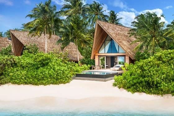 Beach villa with pool