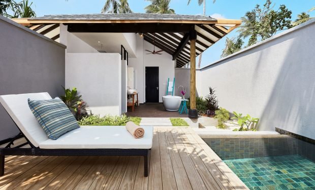 Beach garden pool villa