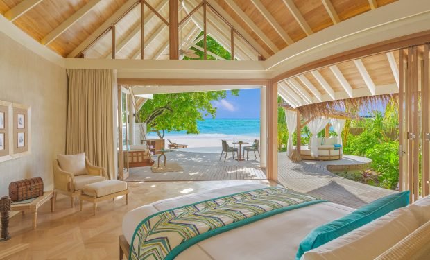 Beach pool villa